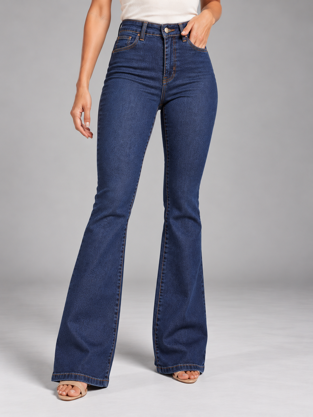 Calça Flare Jeans Feminina Wrangler Premium
