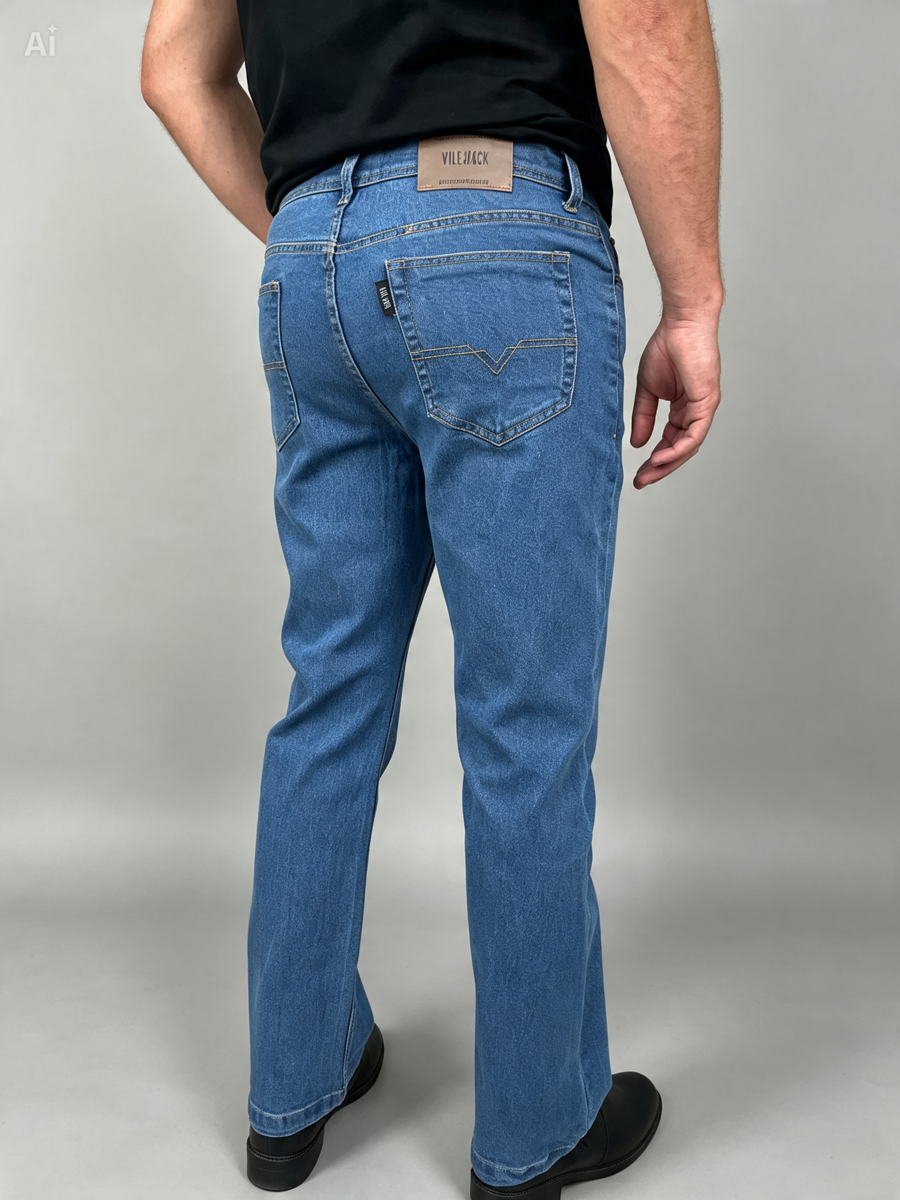 Calça Jeans Masculina Reta Confort Importada Vilejack