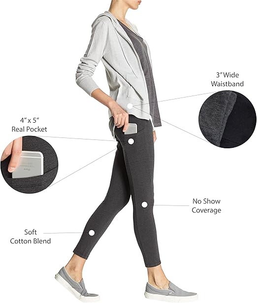 Calça Legging Lycra Feminina c/ Bolso Tech Pocket Lateral No Nonsense