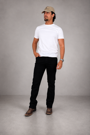 Calça Jeans Masculina Cowboy Cut com Lycra Tassa