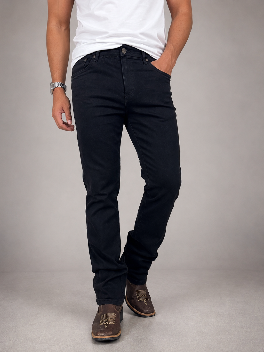 Calça Jeans Masculina Cowboy Cut com Lycra Tassa