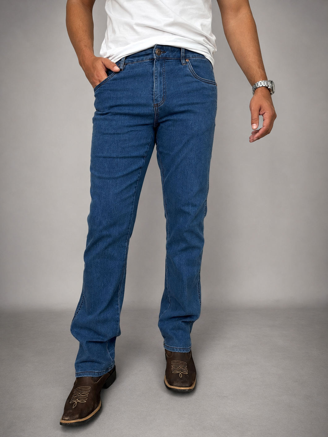 Calça Jeans Masculina Cowboy Cut com Lycra Tassa