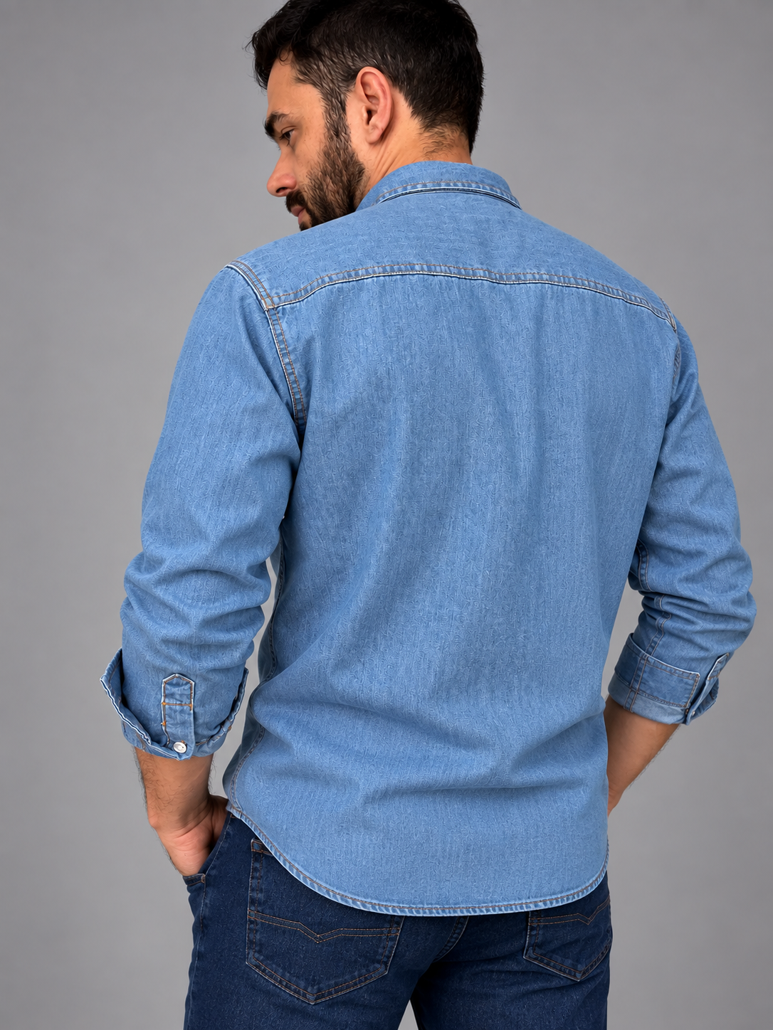 Camisa Jeans Masculina Regular Premium Vilejack Importada
