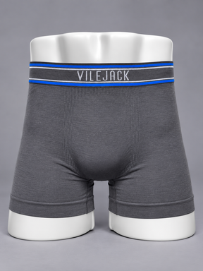 Kit Com 10 Cueca Boxer Masculina S/ Costura Poliamida Elastano Vilejack