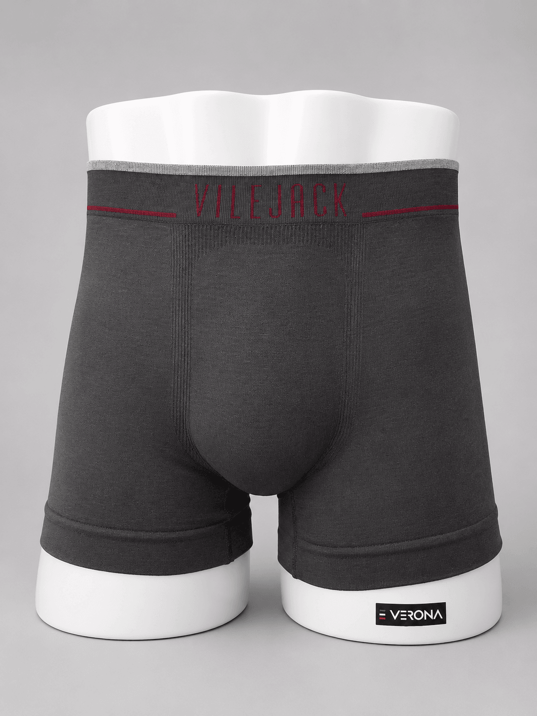 Kit Com 10 Cueca Boxer Masculina S/ Costura Poliamida Elastano Vilejack