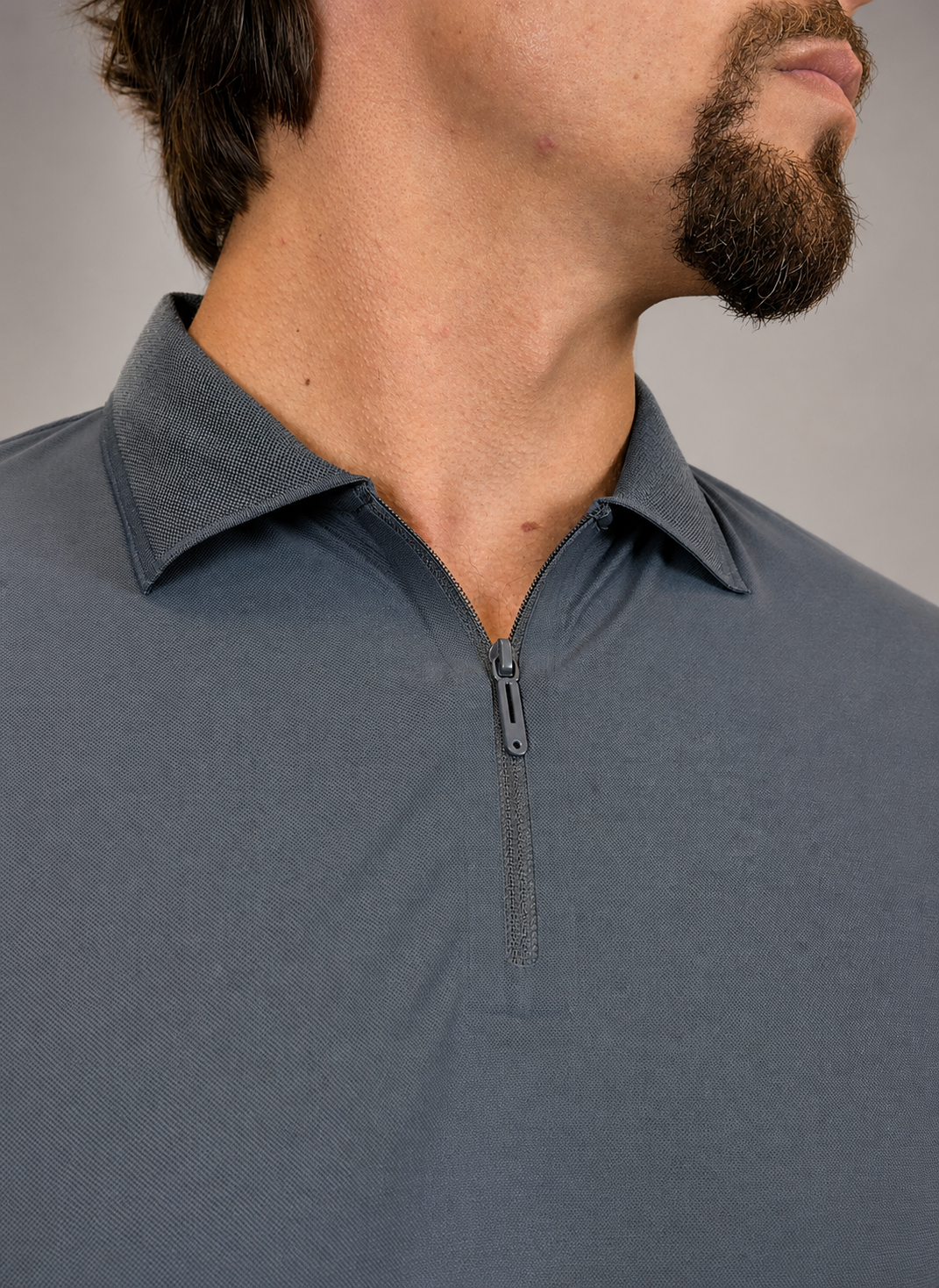 Camisa Polo Masculina Tecido Tech c/Zíper Verona
