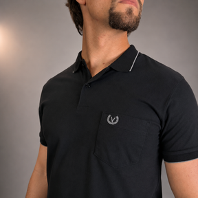 Camisa Gola Polo Masculina Algodão c/ Bolso Vilejack