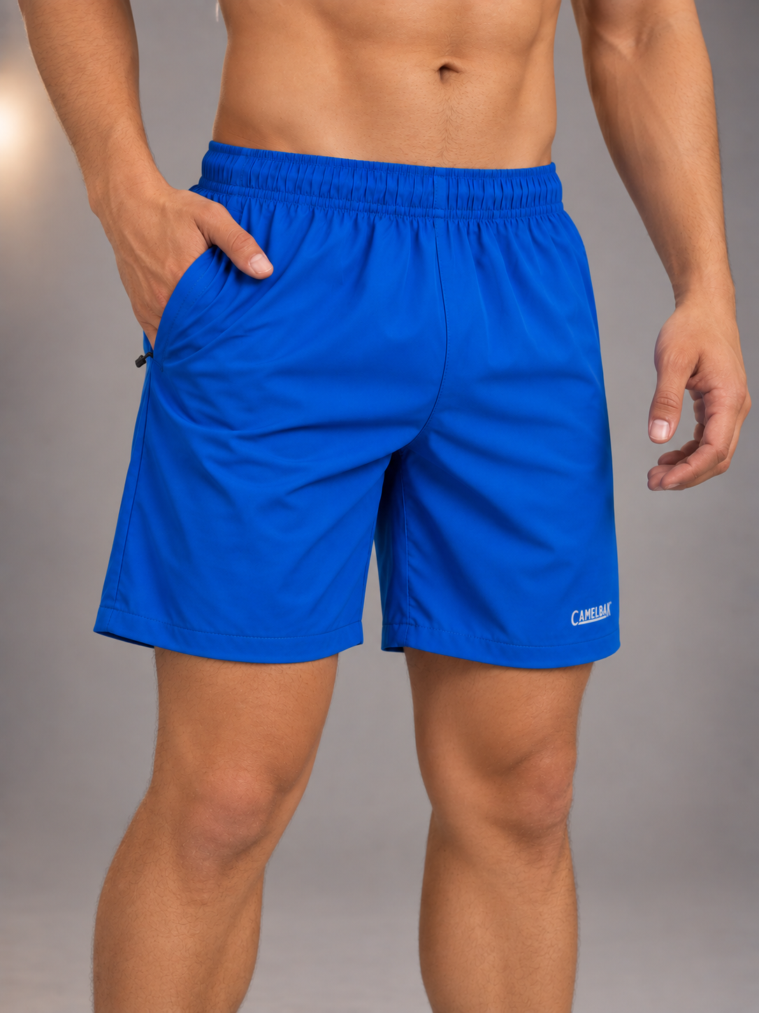 Short Masculino Dry Fit Bolso com Zíper Camelback