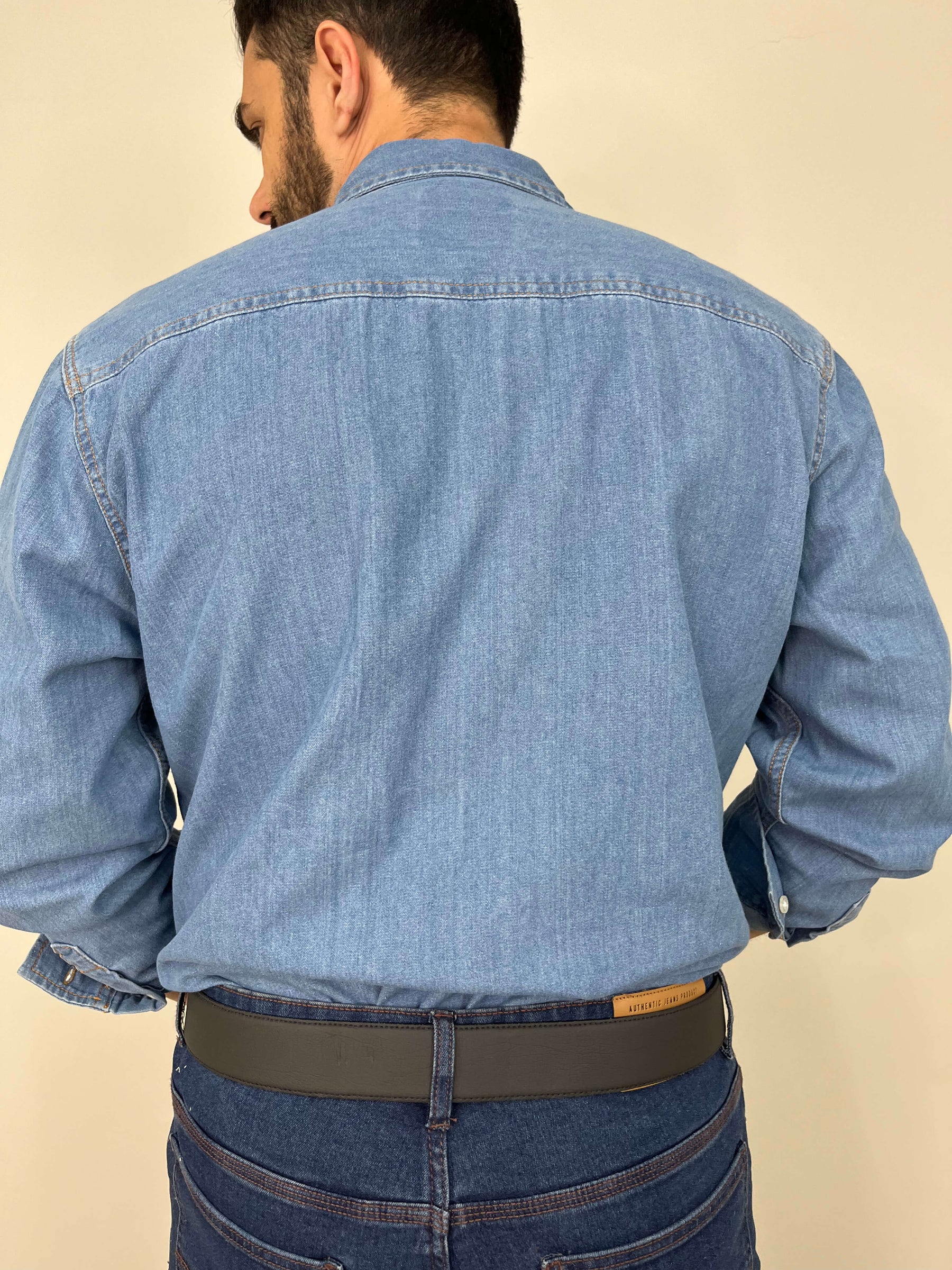 Camisa Jeans Masculina Regular Premium Vilejack Importada
