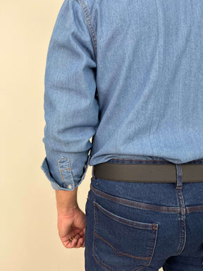 Camisa Jeans Masculina Regular Premium Vilejack Importada