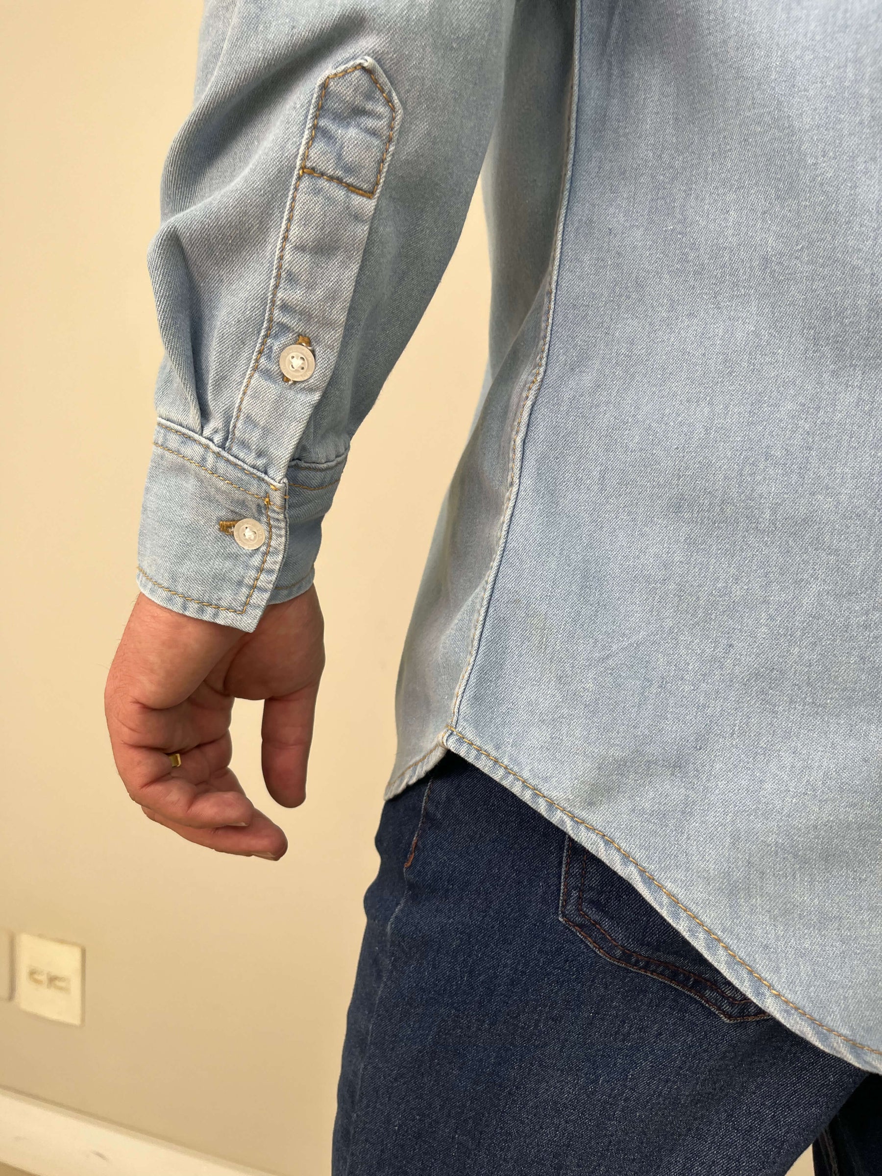 Camisa Jeans Masculina Regular Premium Vilejack Importada