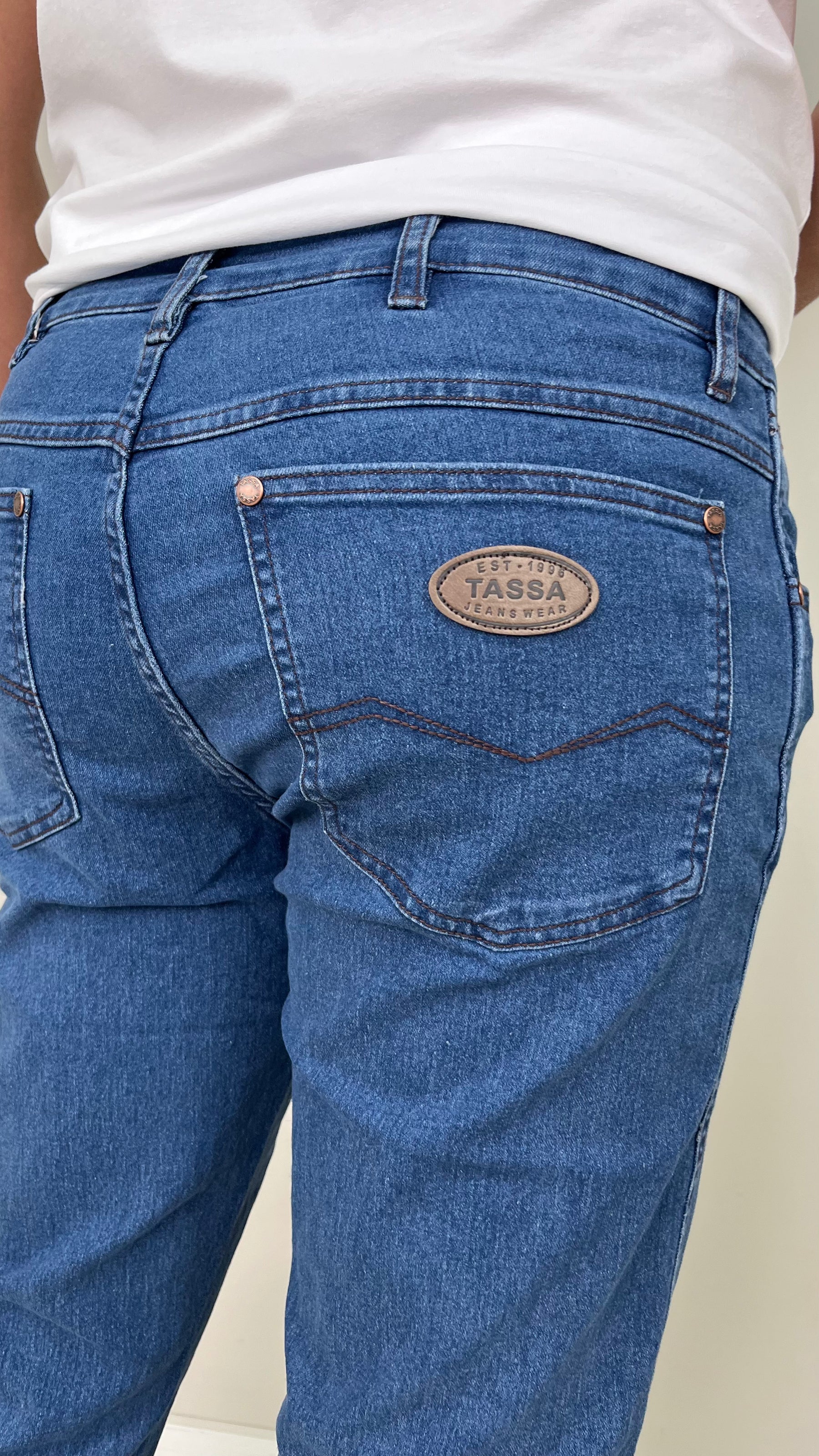 Calça Jeans Masculina Cowboy Cut com Lycra Tassa