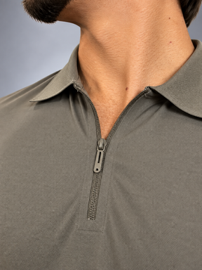 Camisa Polo Masculina Tecido Tech c/Zíper Verona
