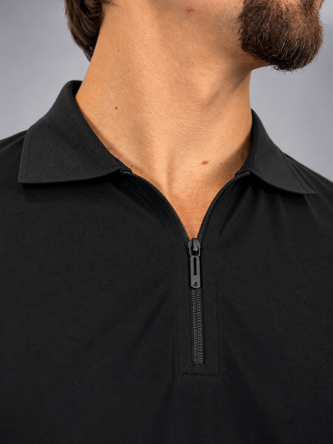 Camisa Polo Masculina Tecido Tech c/Zíper Verona