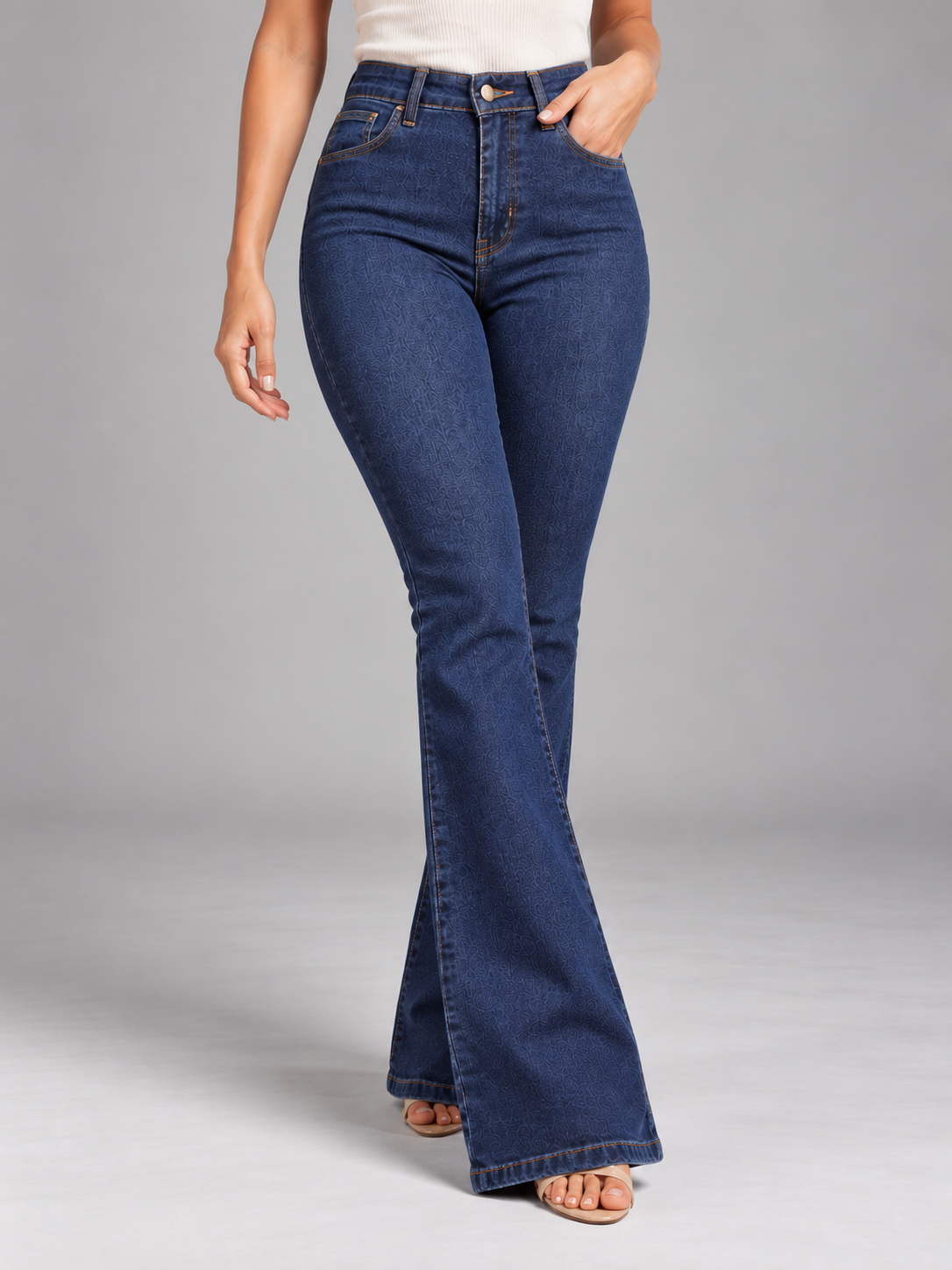 Calça Flare Jeans Feminina Wrangler Premium