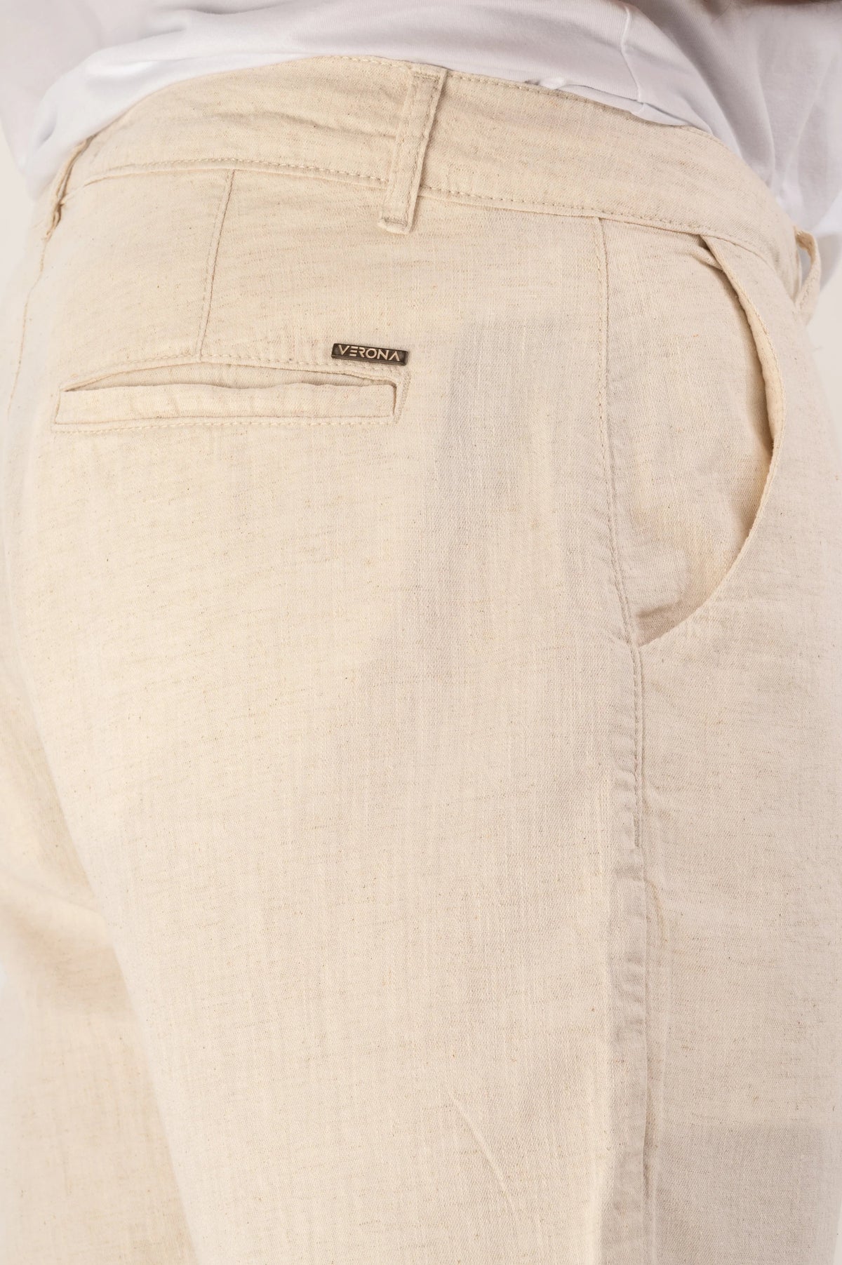 Bermuda Chino Linho Premium Alfaiataria Slim