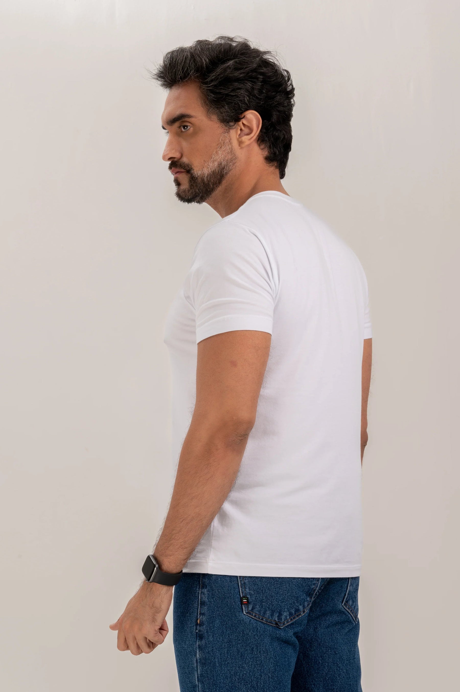 Camiseta Premium Algodão Egipcio Lisa Slim